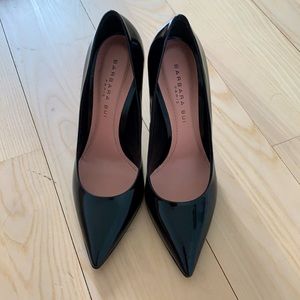 Brand new Barbara Bui black patent leather heels